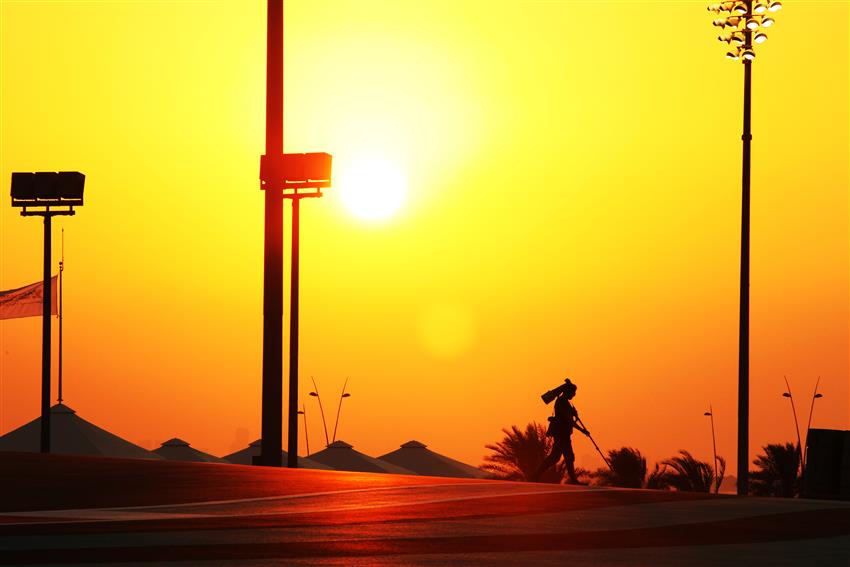 Orange sunset in Qatar
